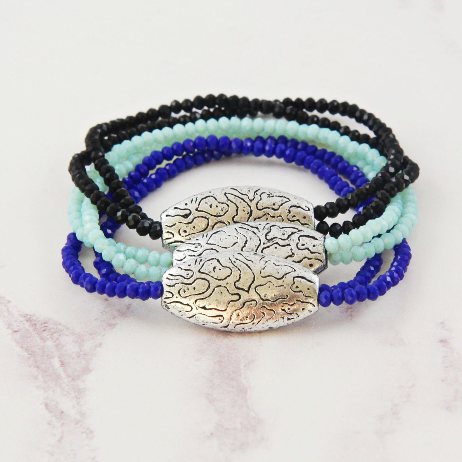 SKIMMING STONES MULTI-STRAND BRACELETS