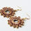 Thumbnail: Large handwoven bronze & gold earrings