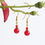 Thumbnail: Drops in the ocean earrings - red
