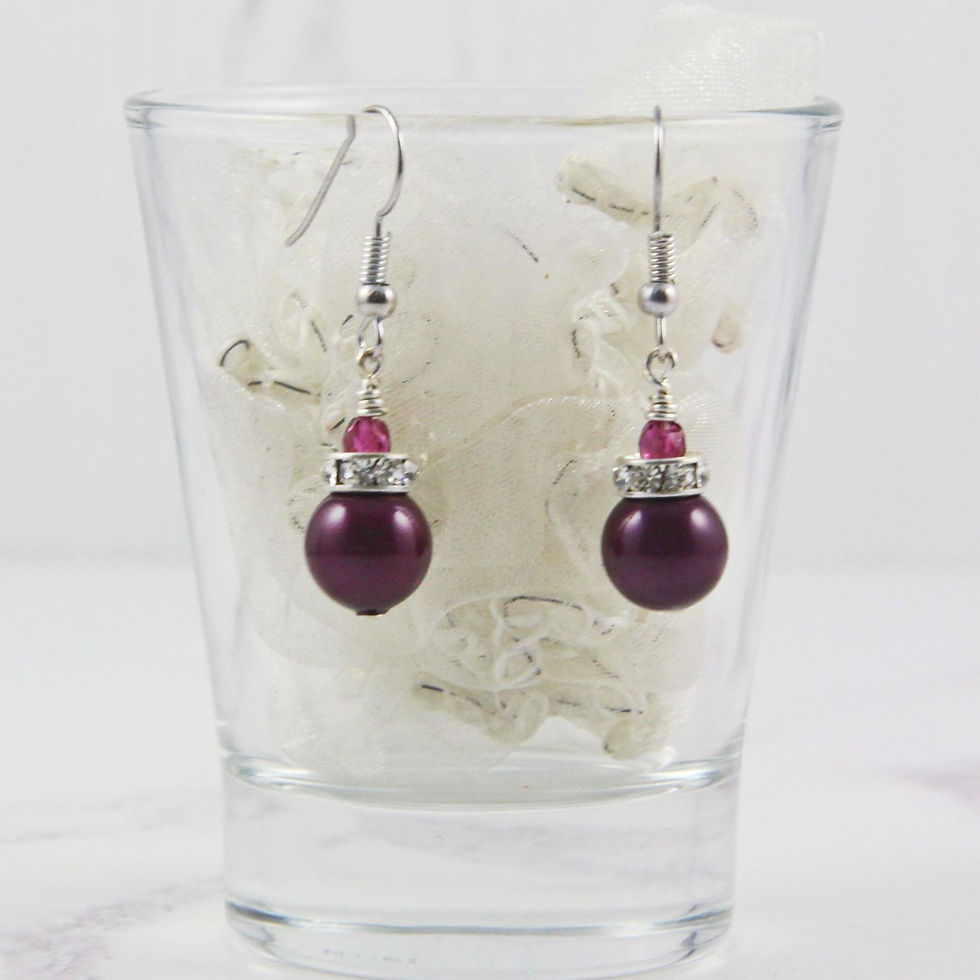 Thumbnail: BLACKBERRY ON THE VINE EARRINGS