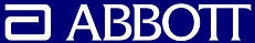 Abbott New Logo with blue background