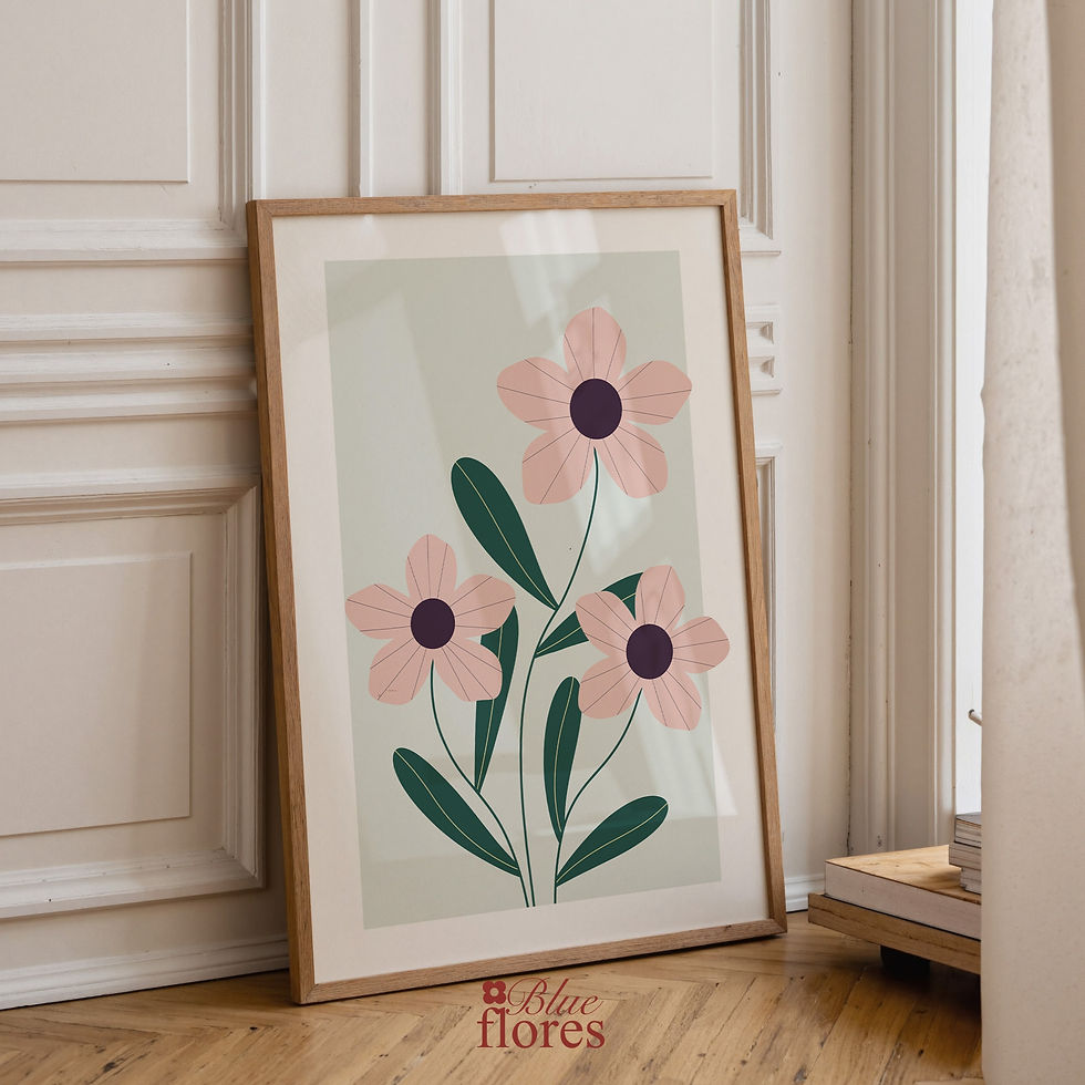 Miniature : Affiche - Bouquet rose