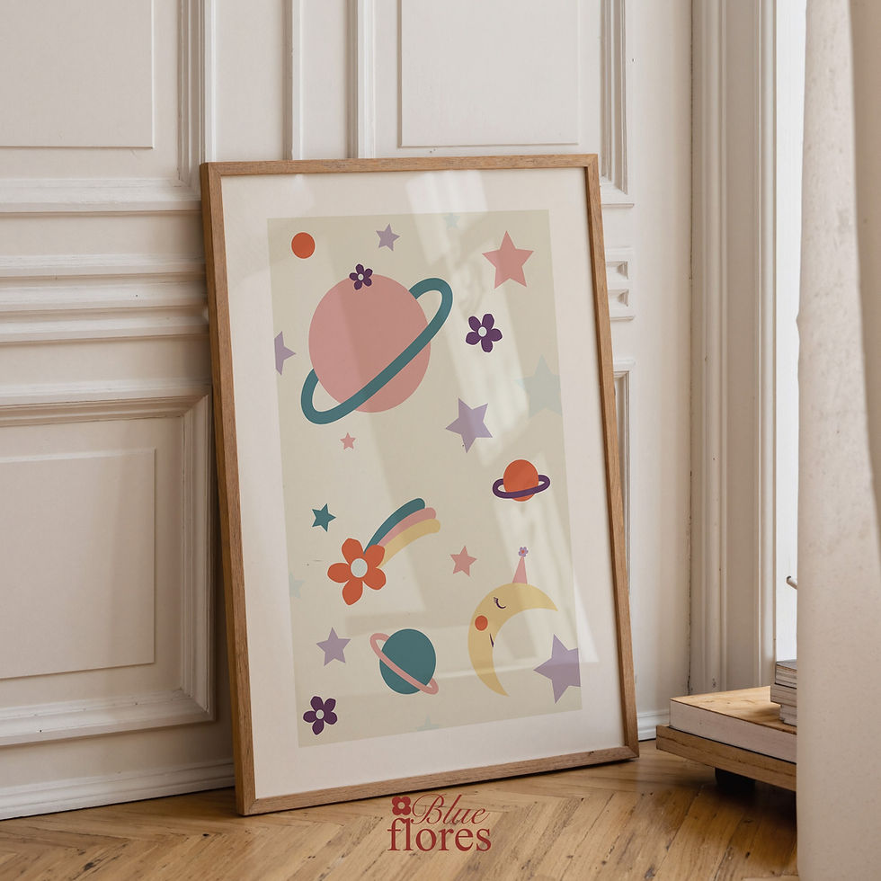 Miniature : Affiche - L'espace fleuri