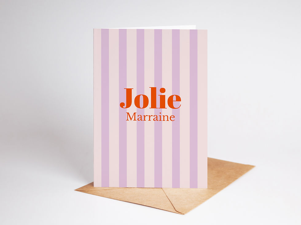 Miniature : Carte - Jolie marraine