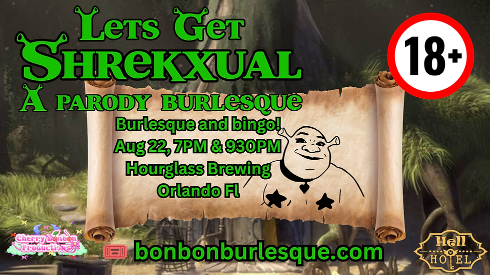 Shrek burlesque and bingo