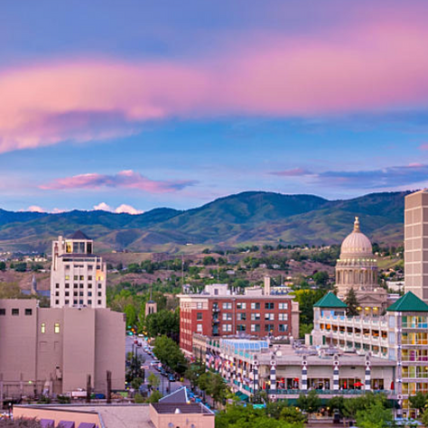 Boise Under Sunset