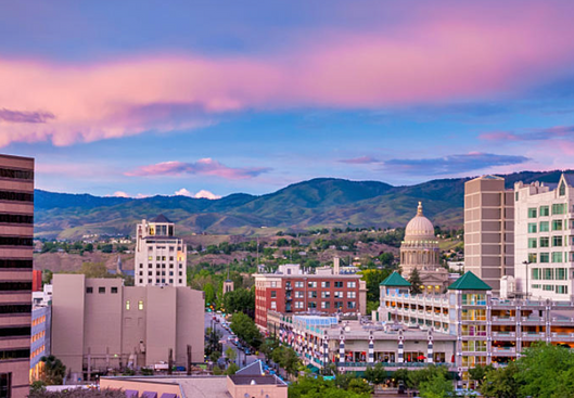 Boise Under Sunset