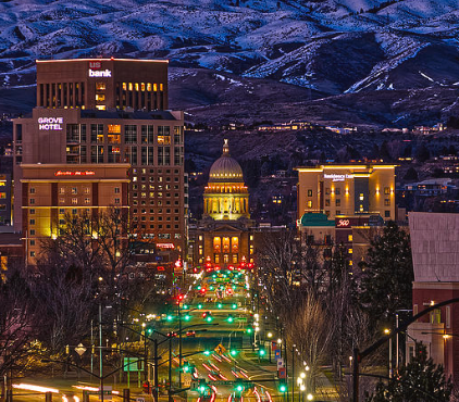 Downtown Boise City Lights