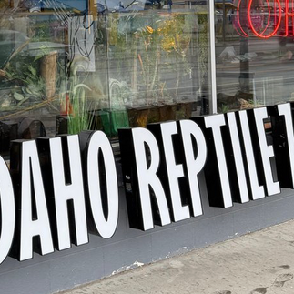 Idaho Reptile Zoo Sign