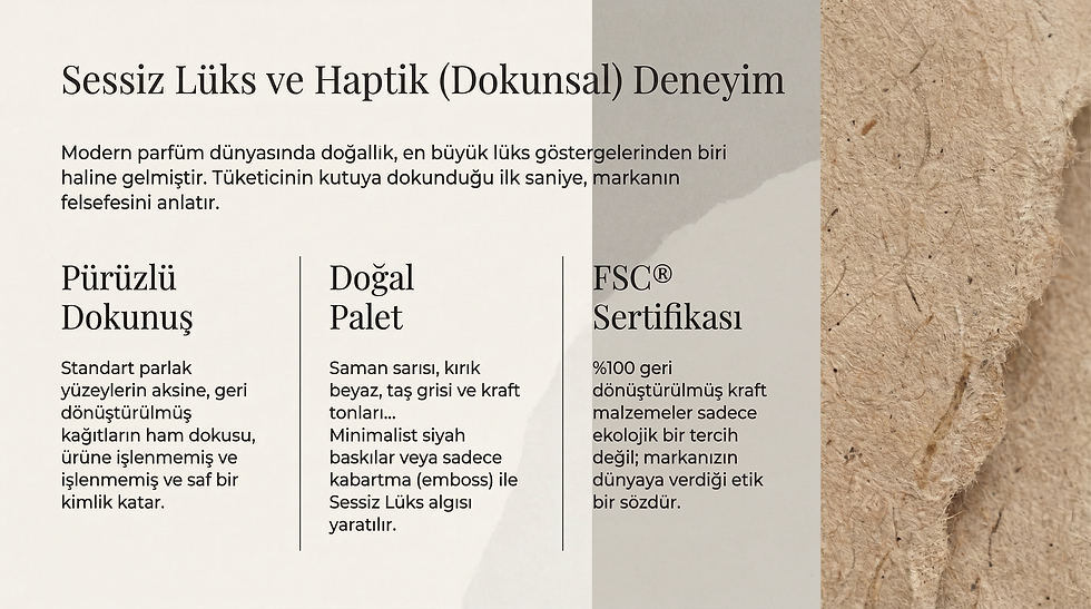 Parfümünüzü doğru kutuda sunmak, tüketici tarafından seçilme, satın alınma ve saklanma ihtimalini kat kat arttıracaktır. İyi bir kutu sadece parfüm taşımaz, markanızın prestijini bulunduğu her noktada temsil eder. Bu rehber bir parfüm kutusu mükemmelleştirmeye dair tüm teknik bilgileri içeriyor.