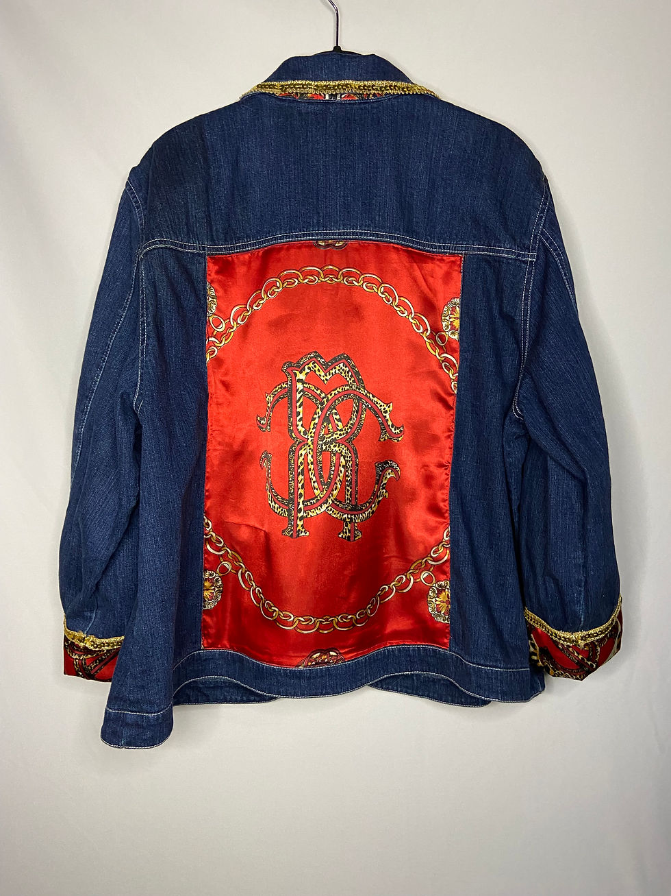 Thumbnail: Upcycled "Vintage/Designer Inspired" Denim Jacket