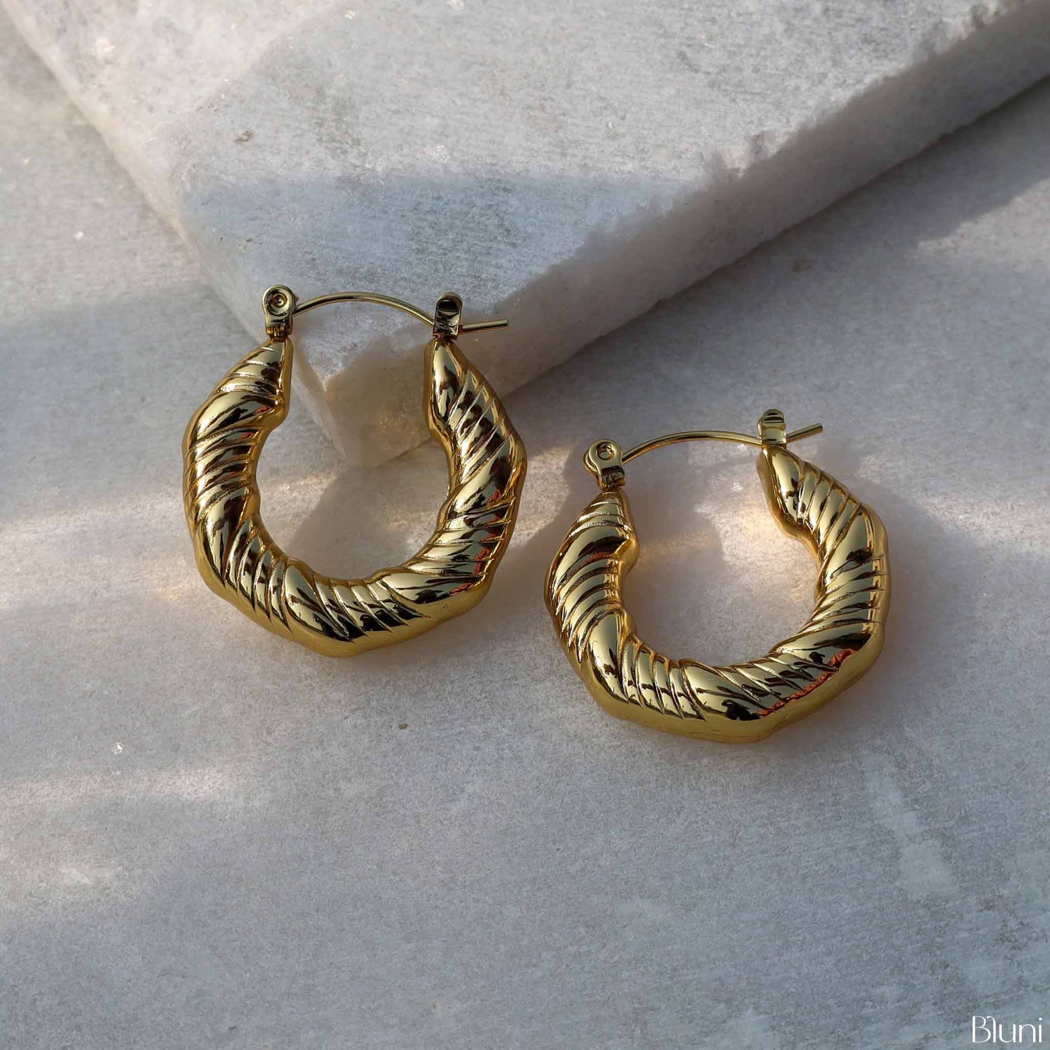 Demi Hoops - Stainless Steel, Waterproof & Antitarnish