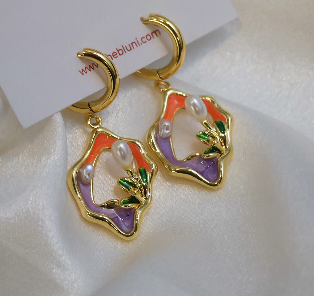 Petals at Dusk - Waterproof, Antitarnish, Stainless Steel