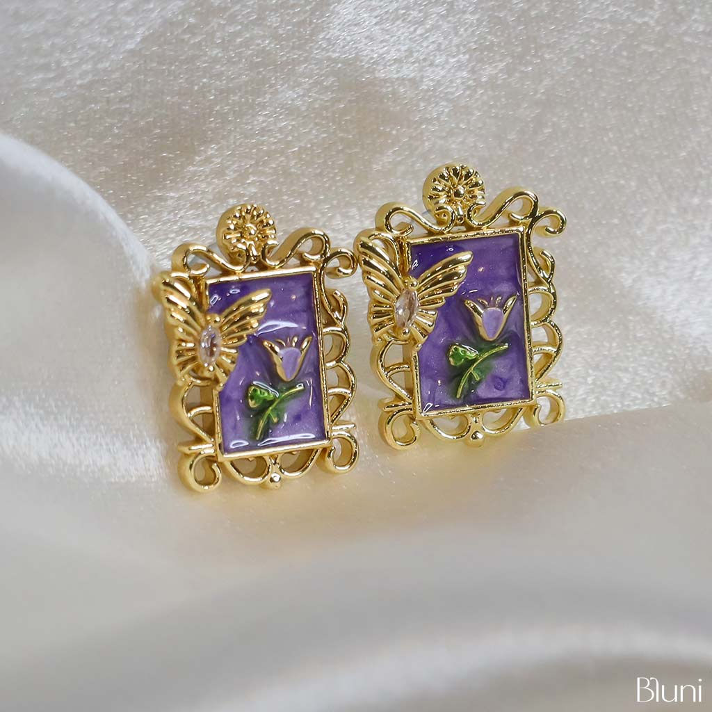 Fairytale Frame Earrings - Waterproof, Antitarnish, & Stainless Steel