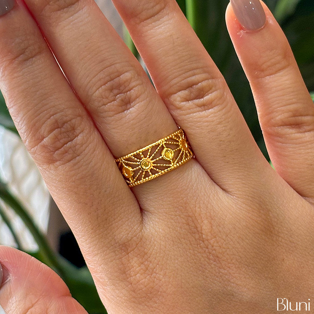 Sunwoven Band Ring - Adjustable, Waterproof, Antitarnish & Stainless Steel