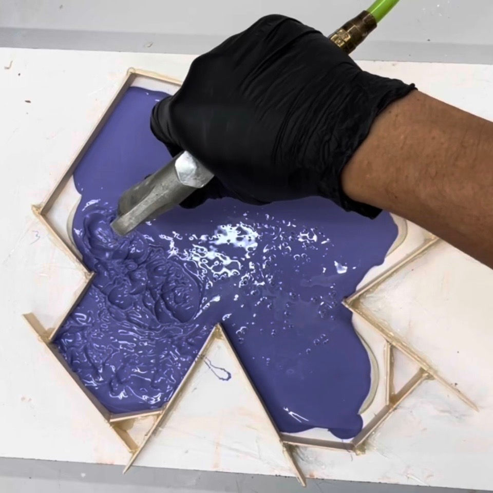 High air pressure will help silicone capture all details.