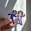 Miniaturbild: DANCING Sticker mit pinken Glitter Effekt