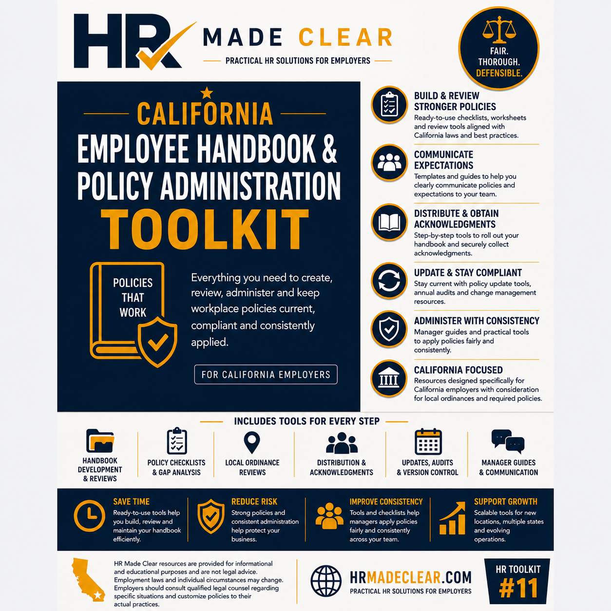 California Employee Handbook & Policy Administration Toolkit