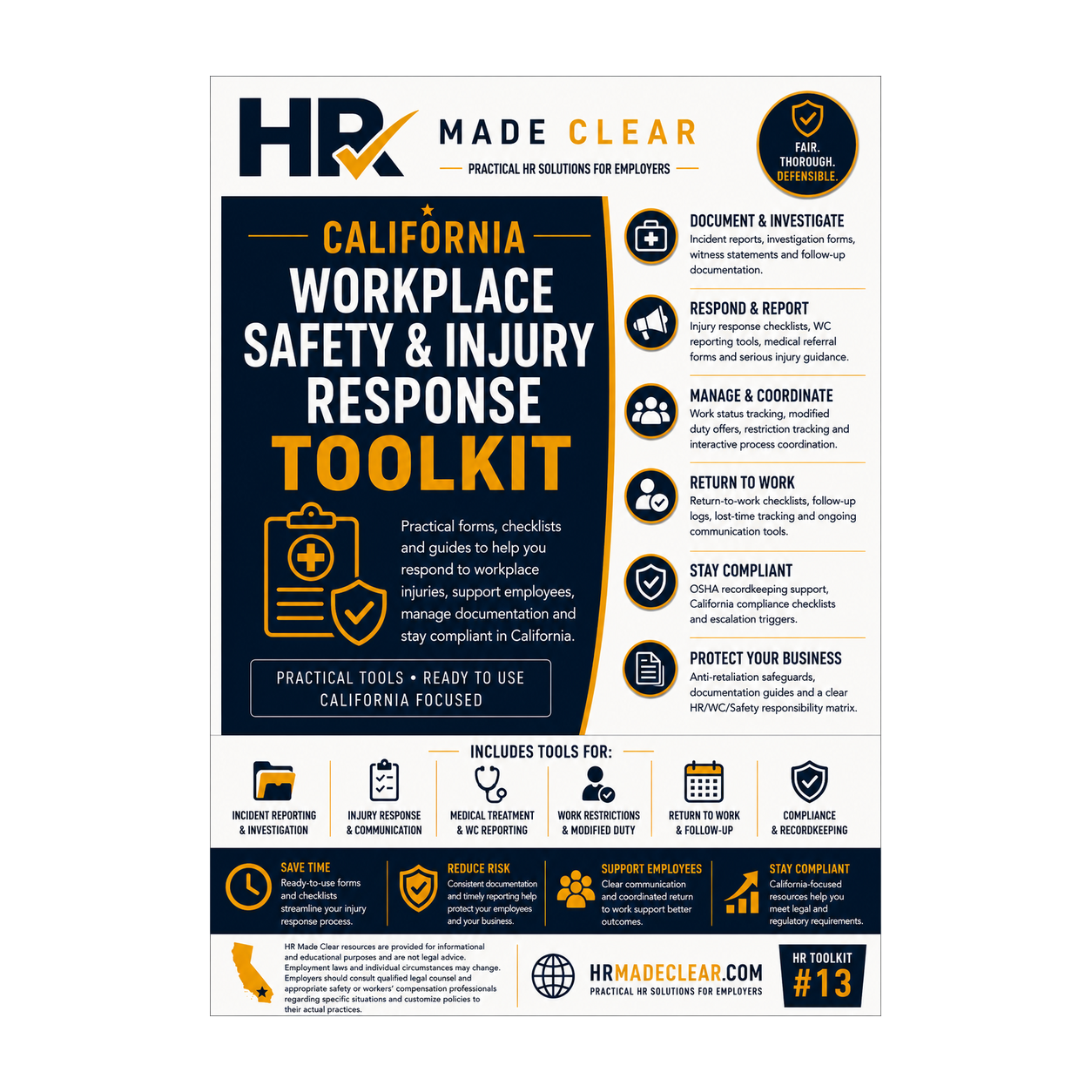California Workplace Safety & Injury Response Toolkit