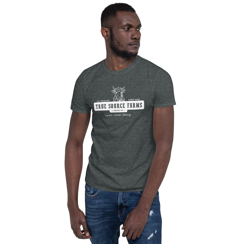 Thumbnail: Unisex Adult Short-Sleeve Heather Grey T-Shirt