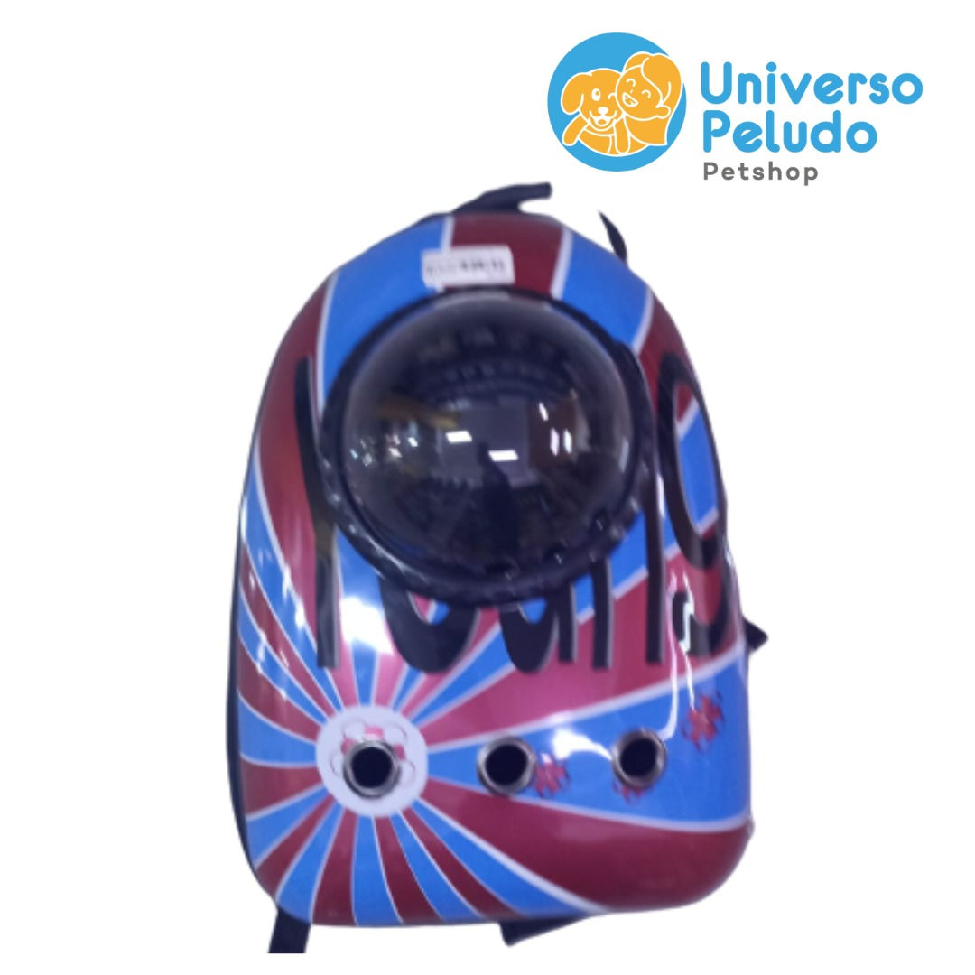 MOCHILA TRASPORTADORA DE MASCOTAS TIPO CAPSULA