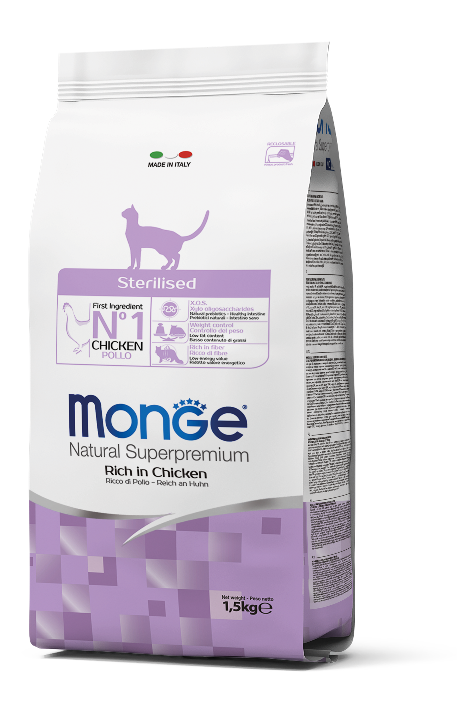 Monge Feline Sterilised - Felino Esterilizado 1.5 Kg