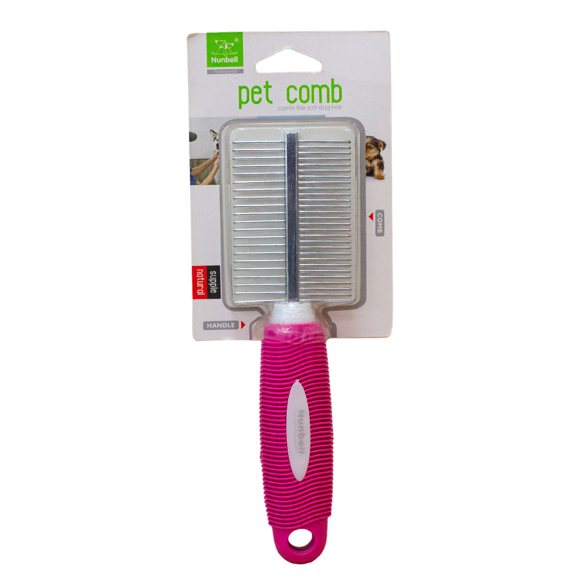 Nunbell peine doble para mascotas