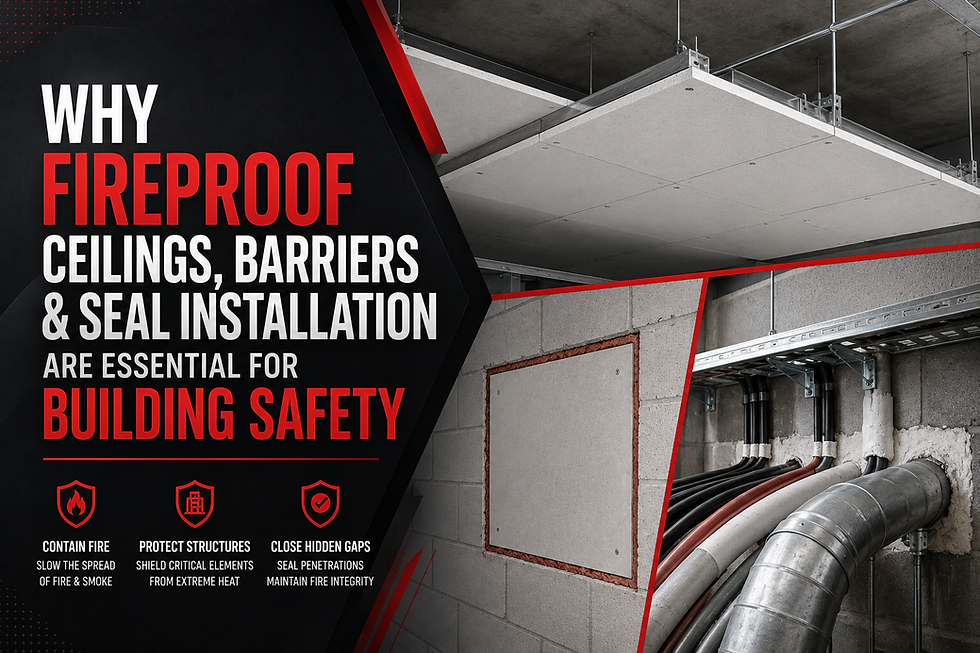 Why Fireproof Ceilings, Barriers & Seal Installation Are Essential for Building Safety