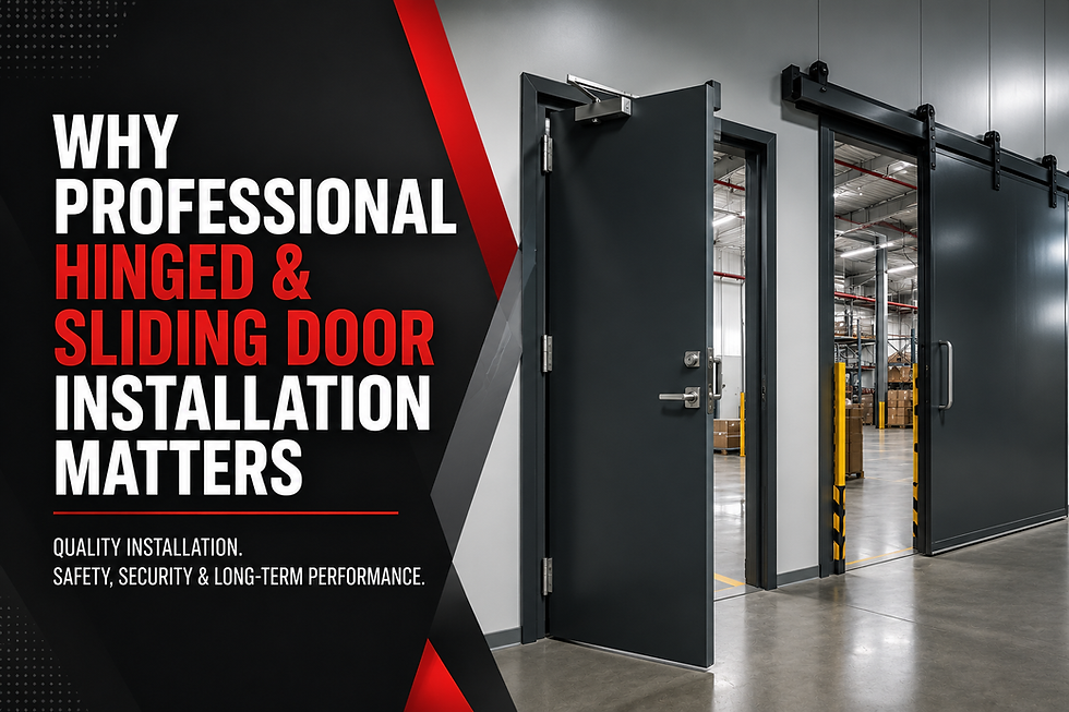 Why Professional Hinged & Sliding Door Installation Matters