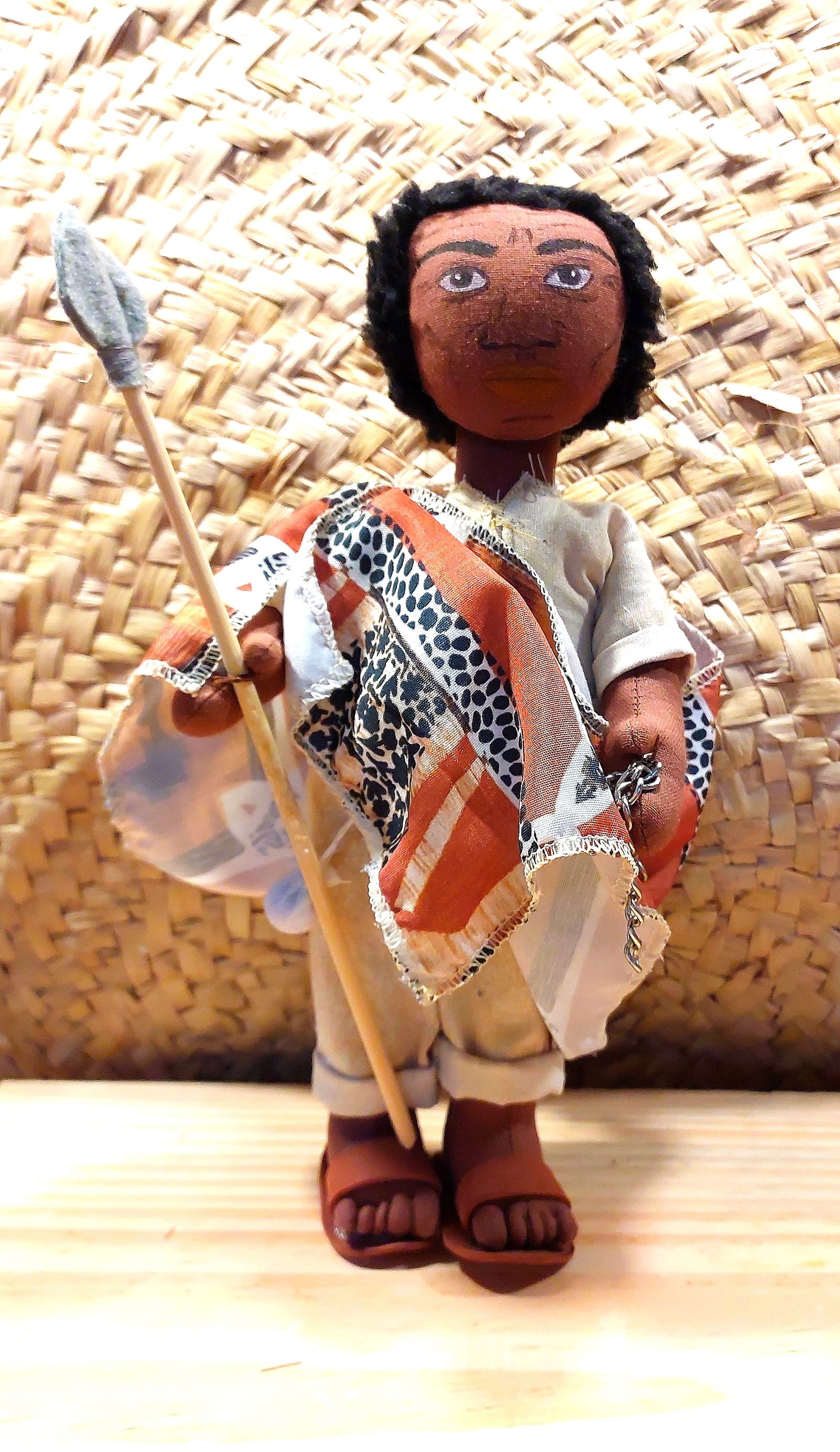 Boneco Zumbi dos Palmares - Coleção Consciência Negra