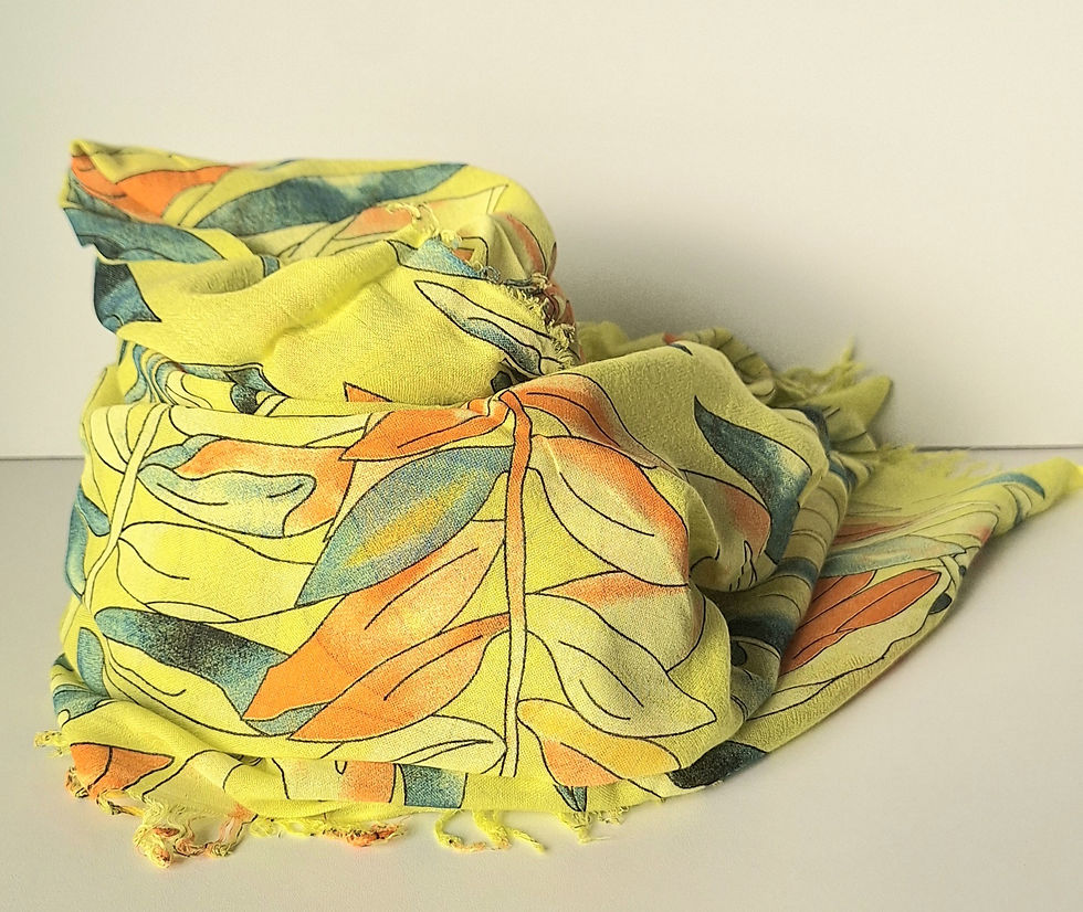 Miniatura: Foulard Foliage / Fibra di Bamboo