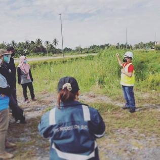 ‘Ground-truthing’ exercise involving officers from Natural Resources and Environment Board (NREB) Sarawak together with our team and our consultants for the KUTS Project EIA study, near the site of the planned Operation Control Centre (OCC) and depot for our ART in Rembus, Kota Samarahan.