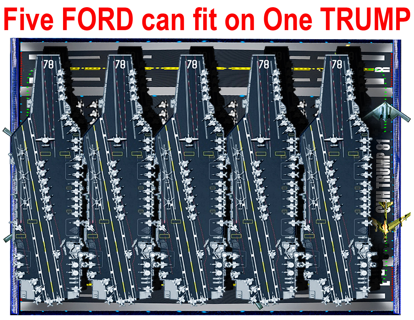 Ford Floating over Trump 