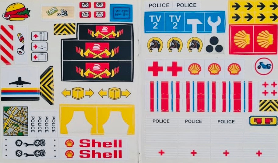 1980's LEGO Sticker Sheet