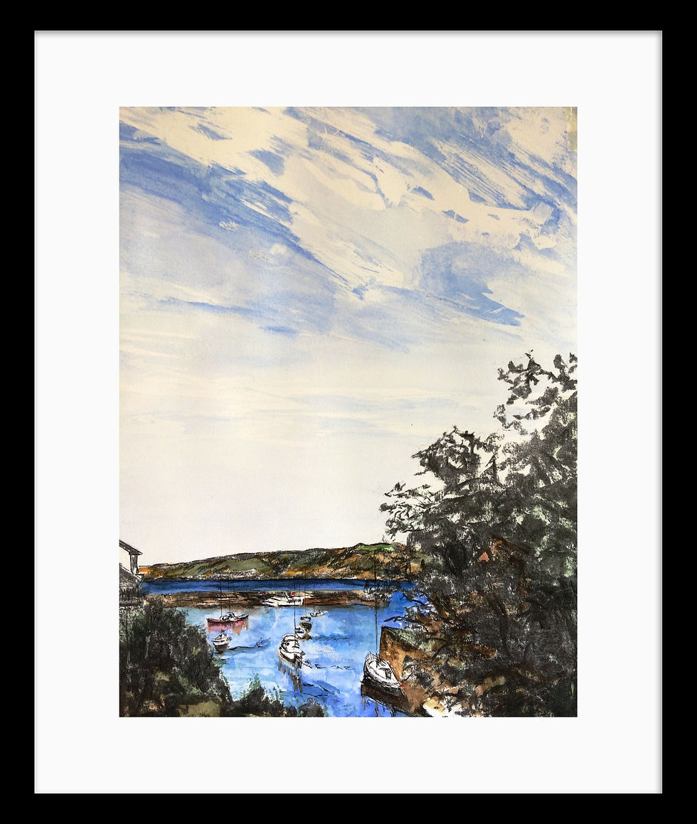Thumbnail: Print -  Cemaes Bay, Ynys Mon (Anglesey) - Watercolour