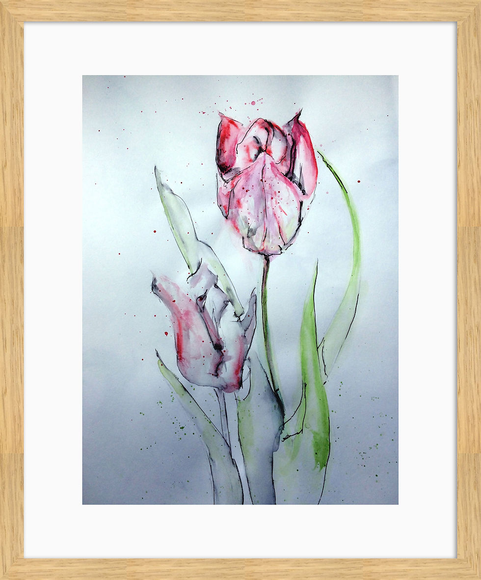 Thumbnail: Print -  Tulips - Watercolour