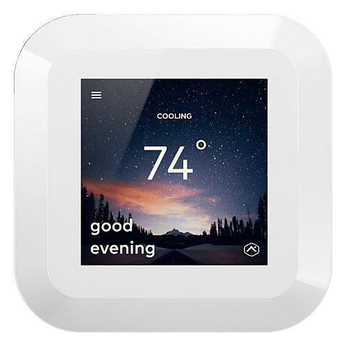 Alarm.com ADC-T40K-HD-W Smart Thermostat HD with Color Touchscreen Display