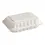 Thumbnail: 9" x 6" White Plastic Hinged Container 150ct