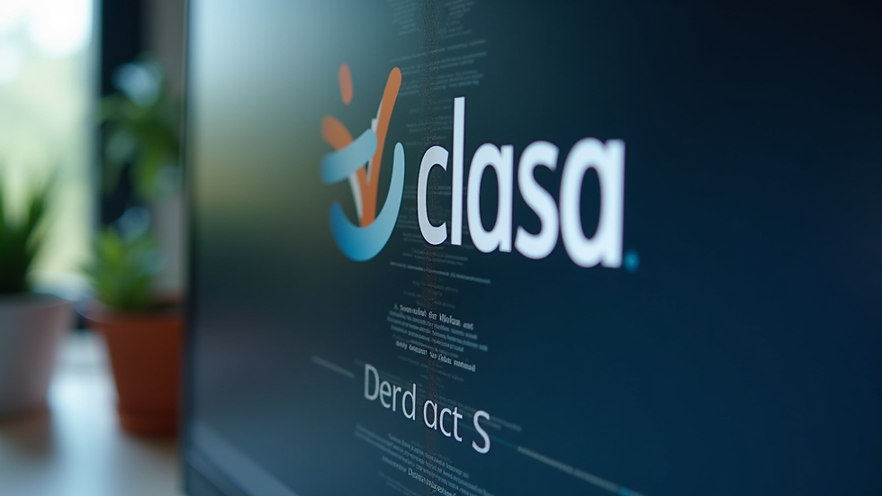 Close-up view of a computer screen showing logo design software