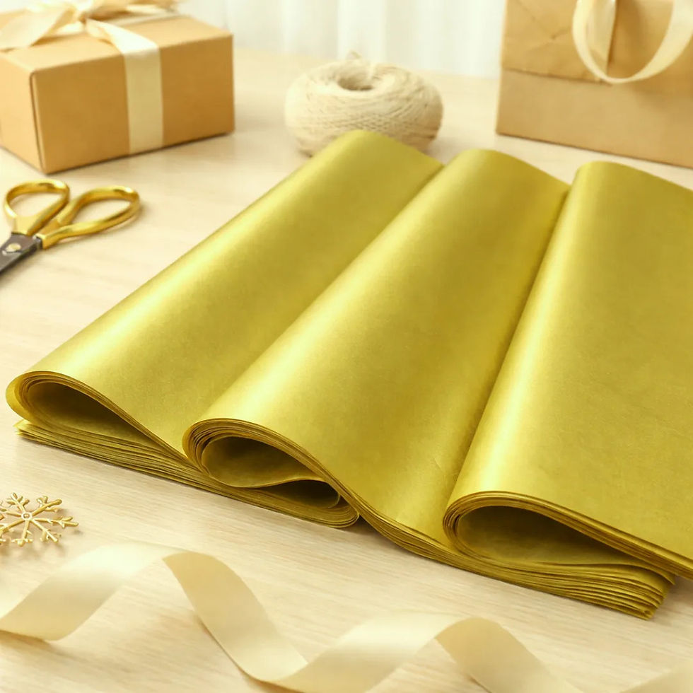 Miniatura: Papel De Seda 48x60 50 Unidades Dourado