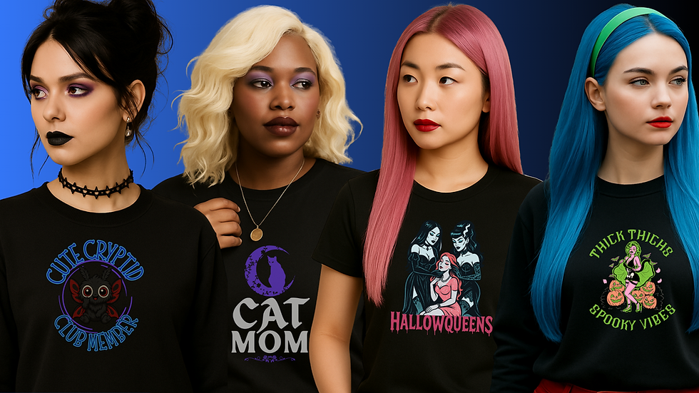 gothic pop culture graphic tee designs models by pop gothic