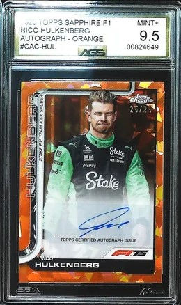 Nico Hulkenberg - AGS Mint+ 9.5 (2025 Topps Sapphire F1 Autograph - Orange)