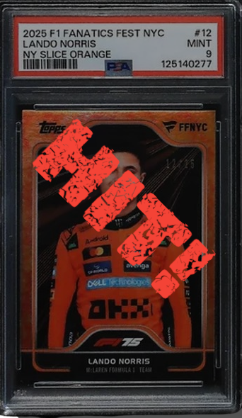 Lando Norris - Graded slab (FFNYC card) PSA Mint 9