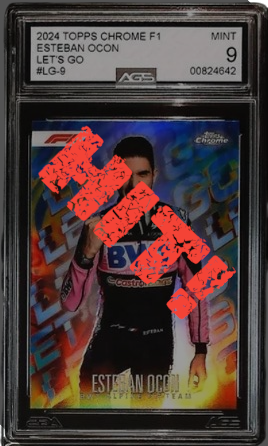Esteban Ocon - AGS Mint 9 (2024 Topps Chrome F1)