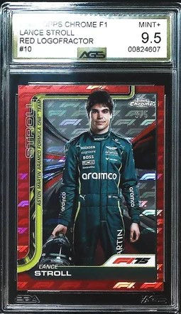 Lance Stroll - AGS Mint+ 9.5 (Topps Chrome F1 Red Logofactor)