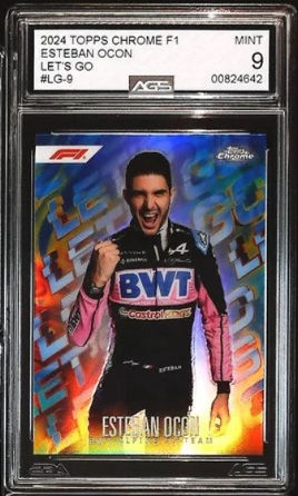 Esteban Ocon - AGS Mint 9 (2024 Topps Chrome F1)