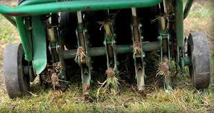 Aerator being used
