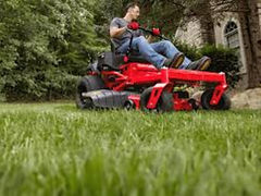 Mowing a lawn in northern Kentucky