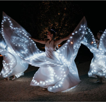 Artistic performances and live experiences under the Tuscan sky at Podere delle Querce.