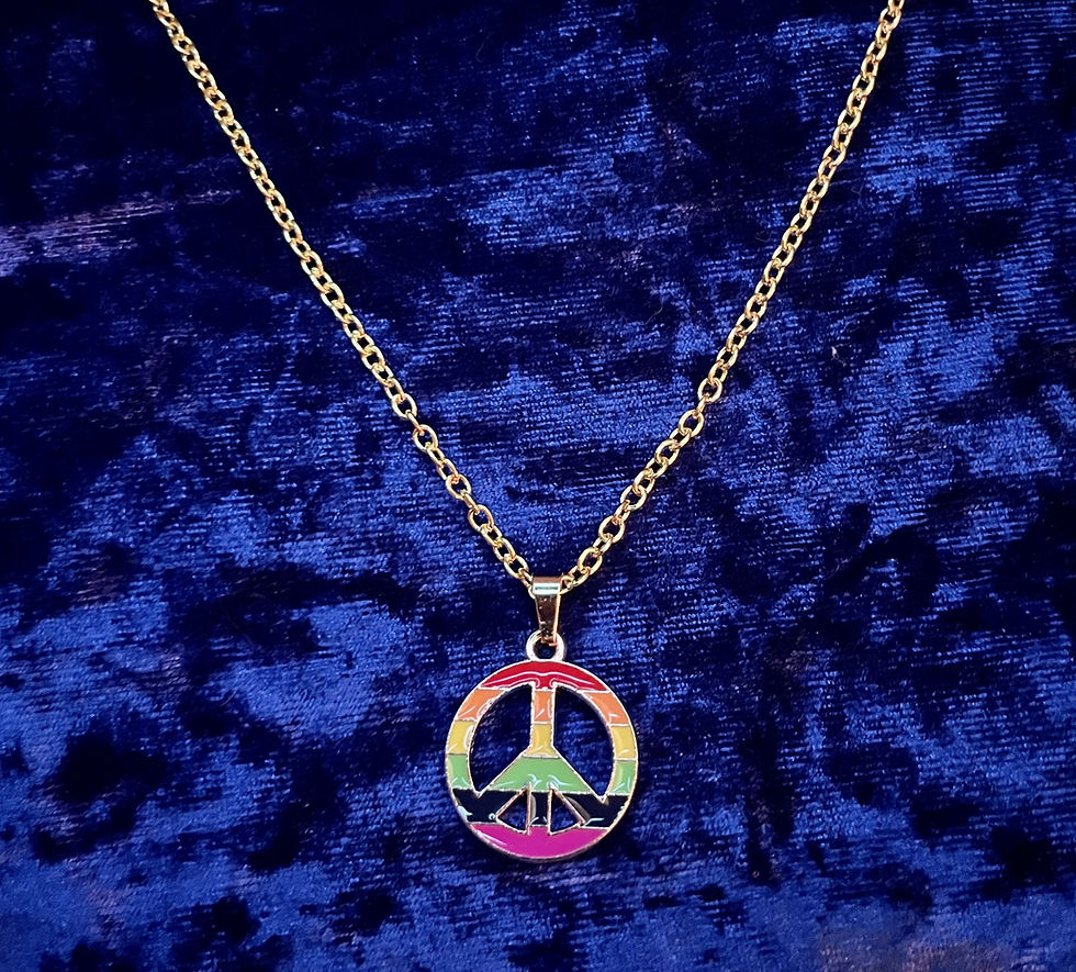 Thumbnail: LGBTQIA+ Peace Pride Necklace